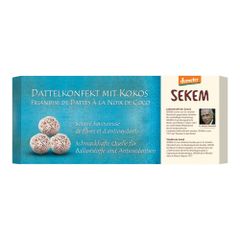 Bio Dattelkonfekt Kokosnuss 120g - 8er Vorteilspack von Sekem