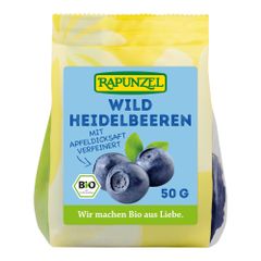 Bio Wildheidelbeeren luftgetrockn. 50g - 8er Vorteilspack von Rapunzel