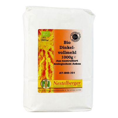 Bio Dinkelvollmehl 1000g von Nestelberger