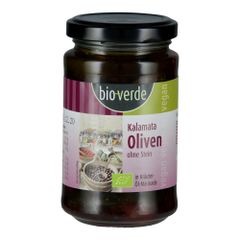 Bio Oliven Schwarz Kalamata 200g - 6er Vorteilspack von Bioverde