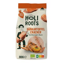 Bio Cracker Süßkartoffel Sesam 90g - 10er Vorteilspack von Holiroots