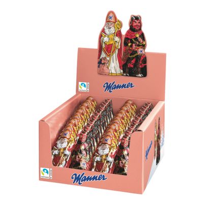 Manner Nikolo und Krampus Verkaufskarton 60 Stück - 1050g