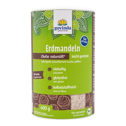Bio Erdmandeln gemahlen 400g - 6er Vorteilspack von Govinda