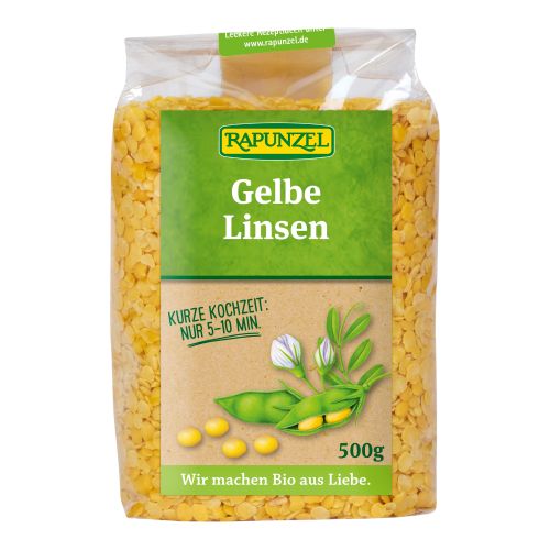 Bio Linsen gelb 500g - 6er Vorteilspack von Rapunzel Naturkost