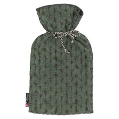 Wärmflasche Strick Farbe Waldgrün 21x38cm von David Fussenegger