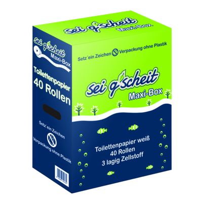 Toilettenpapier Zell.3lg.150Bl von Sei G'scheit