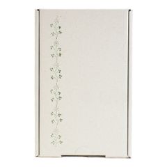 Grass paper gift box that you can fill yourself - hand-printed with a green border