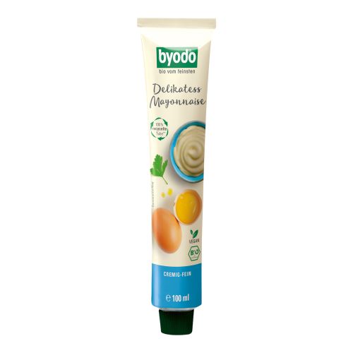 Bio Delikatess Mayonnaise mit Bio-Ei 100ml - 8er Vorteilspack von Byodo