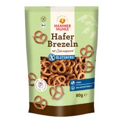Bio Haferbrezeln mit Salz 80g - 9er Vorteilspack von Hammermühle