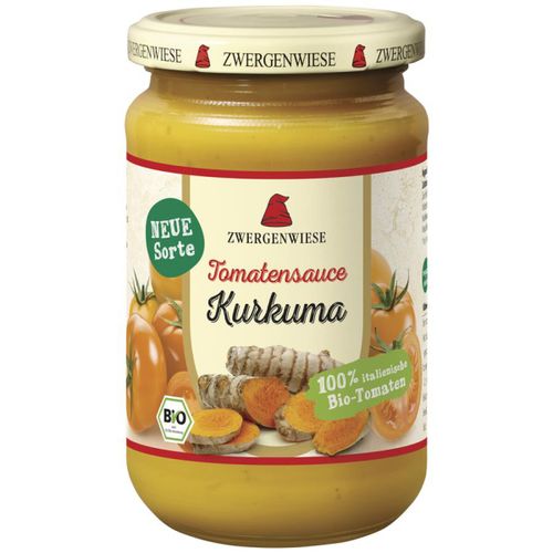 Bio Tomatensauce Kurkuma 340ml - 6er Vorteilspack von Zwergenwiese