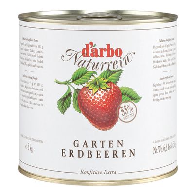 Darbo Naturrein Erdbeeren Konfitüre Extra 3000g