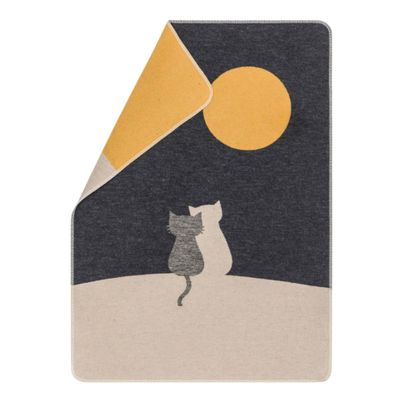 Pet blanket Moongazing Color Charcoal 70x90cm by David Fussenegger