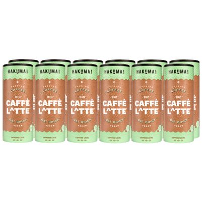 HAKUMA Bio Caffe Latte 12 x 235ml - Premium Caffe Latte auf Hafermilchbasis - in der CartoCan - vegan und glutenfrei von HAKUMA