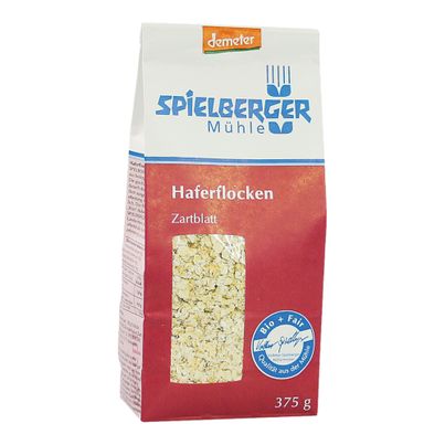 Bio Haferflocken Zartblatt 375g - 6er Vorteilspack von Spielberger Mühle