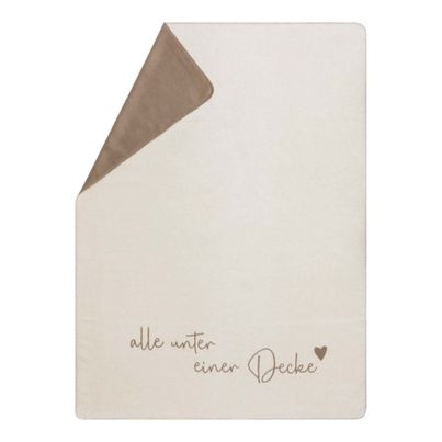 Fluffy Soft Blanket Alle unter einer Decke Color Offwhite 150x200cm by David Fussenegger