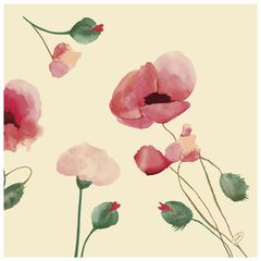 Poppy Ch. napkins, 4-ply, 40x40, 50 pcs. by Duni