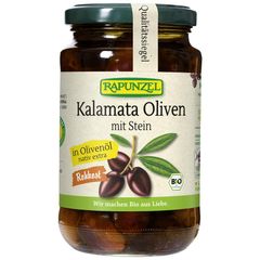 Bio Oliven Kalamata mit Stein 335g - 6er Vorteilspack von Rapunzel
