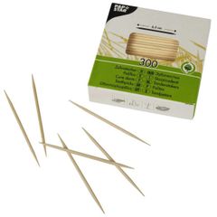 Zahnstocher Holz rund 6.5cm 300 Stück