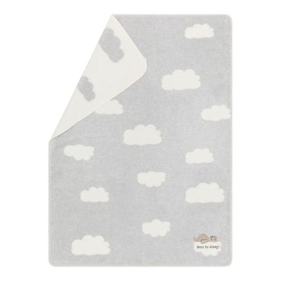 Baby Blanket Born To Sleep Color Grey 75x100cm by David Fussenegger
