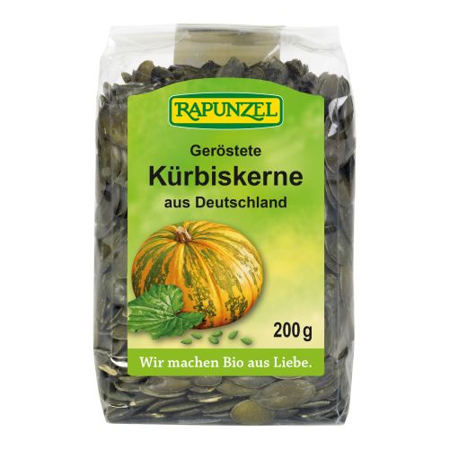 Bio Kürbiskerne geröstet 200g - 8er Vorteilspack von Rapunzel Naturkost