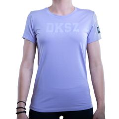 Dunkelschwarz Damen T-Shirt W-1 DKSZ PLA lila