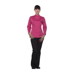 Damen Kochjacke Larissa pink 50 von Karlowsky Passion