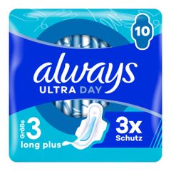 Ultra Binde Long Pl.mit Flügel 10ct von Always