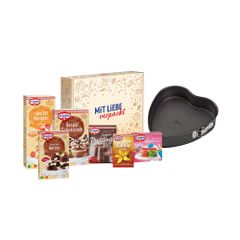Dr. Oetker Rezept-Set Mit Liebe verpackt Schoko-Herztorte