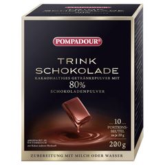 Trinkschokolade 10x20g von Pompadour