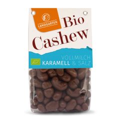 Bio Cashews in Vollmilch-Schokolade Karamell & Salz 170g