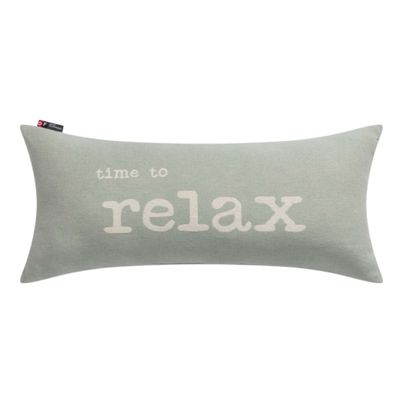 Cushion filled Time to Relax Color Light Green 60x26cm by David Fussenegger