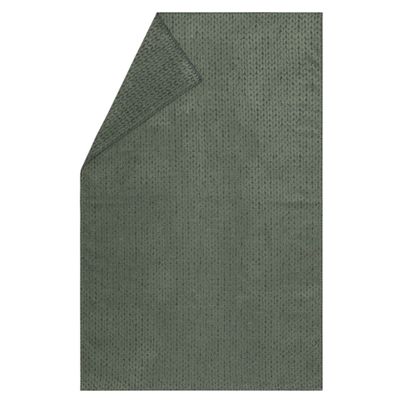 Kuscheldecke Strick Farbe Waldgrün 135x200cm von David Fussenegger