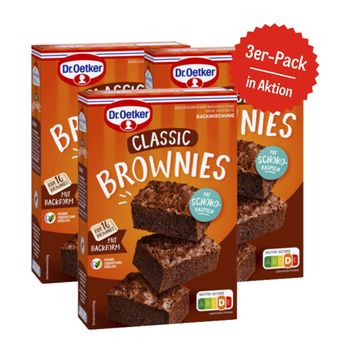 Dr. Oetker Classic Brownies 3er-Set