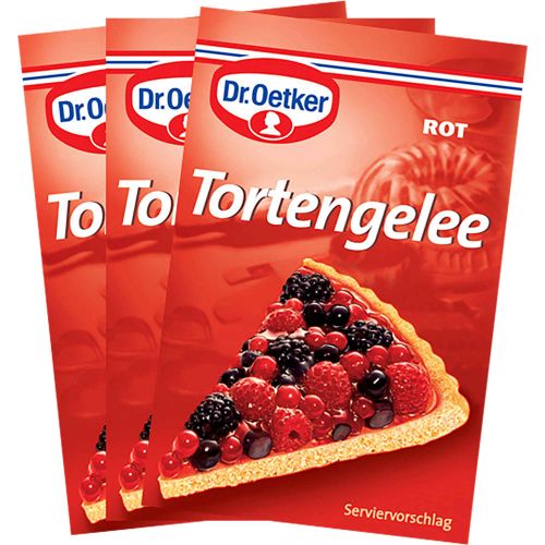 Dr. Oetker Cake Jelly Red 3s - 36g