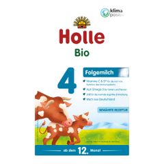 Bio Babymilch - Folgemilch 4 - ab 12 Monaten - 600g - 4er Vorteilspack von Holle