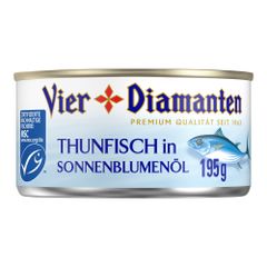 Thunfisch Öl 195g - 24er Vorteilspack von Vier Diamanten
