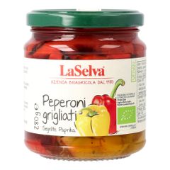 Bio Gegrillte Paprika in Öl 280g - 6er Vorteilspack von La Selva