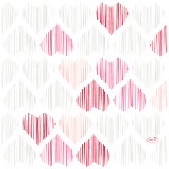 Serviette Amour 3lg 33x33 50ct von Duni