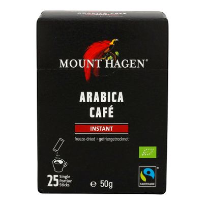 Bio Instant Kaffee Stick 25x2g 50g - 8er Vorteilspack von Mount Hagen