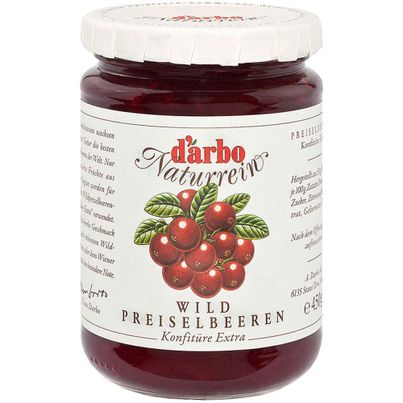 Darbo Naturrein Wildpreiselbeeren Konfitüre Extra 450g