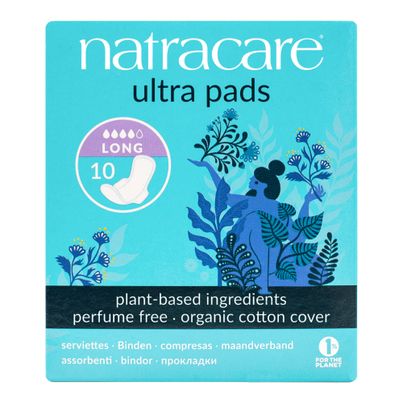 Bio Damenbinden Ultra Lang +Flügel 10ct - 12er Vorteilspack von Natracare