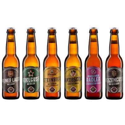 BIO Bier Probierpaket 24 x 330ml von Brauhaus Gusswerk