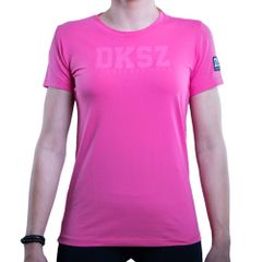 Dunkelschwarz Damen T-Shirt W-1 DKSZ PLA pink
