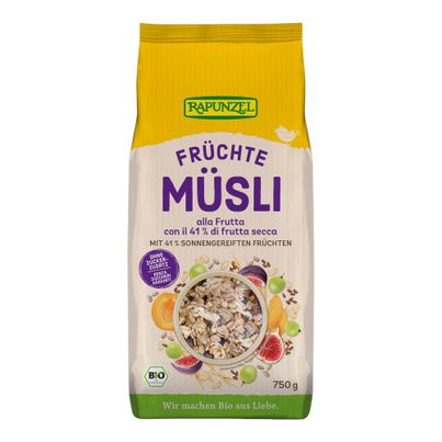 Bio Früchte-Müsli 750g - 6er Vorteilspack von Rapunzel Naturkost
