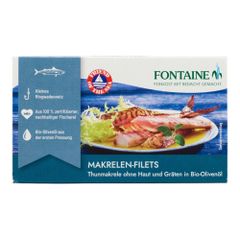Bio Makrelen-Filets in Olivenöl 120g - 10er Vorteilspack von Fontaine