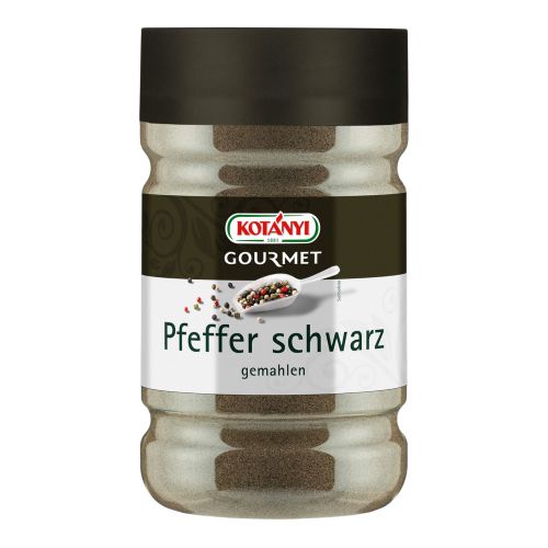 Pfeffer schwarz gemahlen 700g - 1200ccm von Kotanyi