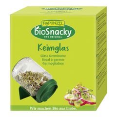 Bio bioSnacky Keimglas mit Sieb Keimgerät 1 Stück von bioSnacky - Rapunzel