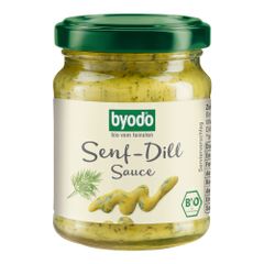 Bio Senf-Dill Sauce 125ml - 6er Vorteilspack von Byodo