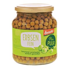 Bio Erbsen 350g - 6er Vorteilspack von Nur Puur