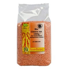 Bio Linsen rot 1000g von Nestelberger